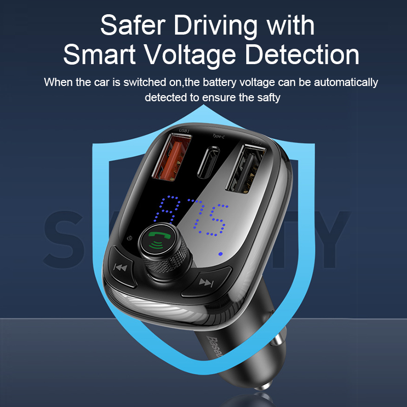 FM Transmitter Bluetooth 5.0 Handsfree Car Kit Audio MP3 Player With PPS QC3.0 QC4.0 5A Fast Charger Auto FM Modulator