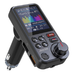 1.8"Wireless Car Bluetooth FM Transmitter Supports QC3.0 Charging Treble And Bass Sound Music Player Car Charger Quick