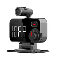 Hands-Free Bluetooth-Compatible 5.0 Car Kit FM transmitter Car MP3 Player Lossless Music QC3.0 Fast Charger Noise Reduction Call