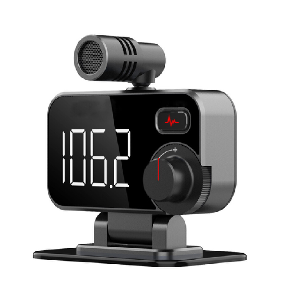 Hands-Free Bluetooth-Compatible 5.0 Car Kit FM transmitter Car MP3 Player Lossless Music QC3.0 Fast Charger Noise Reduction Call