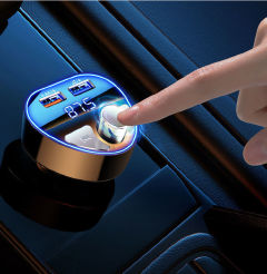 Bluetooth 5.0 FM Transmitter Car Handsfree Call Mp3 Player 4.8A/5.4A Dual USB Charger U Disk / TF Card Lossless Music Play