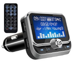 Creative Car FM Transmitter With Remote Control 1.8" LCD Bluetooth MP3 Player Dual USB Car Charger Handsfree FM Modulator