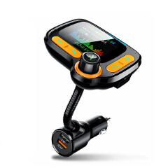 Bluetooth 5.0 Car FM Transmitter MP3 Player Hands free Radio Adapter Car Kit Car Kit Car Audio MP3 Dual USB Fast Charger Adapter