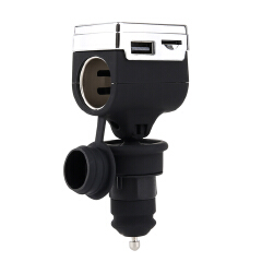 Bluetooth 5.0 FM Transmitter Car Cigarette Lighter Adatper Wireless Handsfree USB Fast Charger TF Flash USB Music Play
