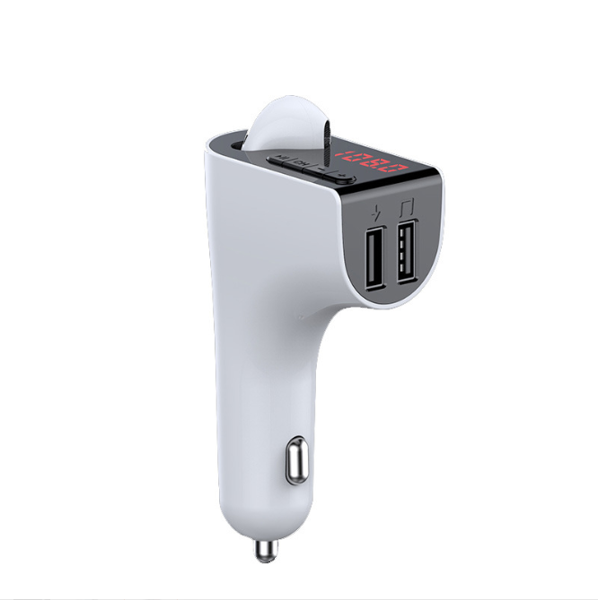 FM Transmitter Wireless TWS Headset Earphone MP3 Player USB Car Charger FM Modulator Handsfree Bluetooth 5.0 Car Kit