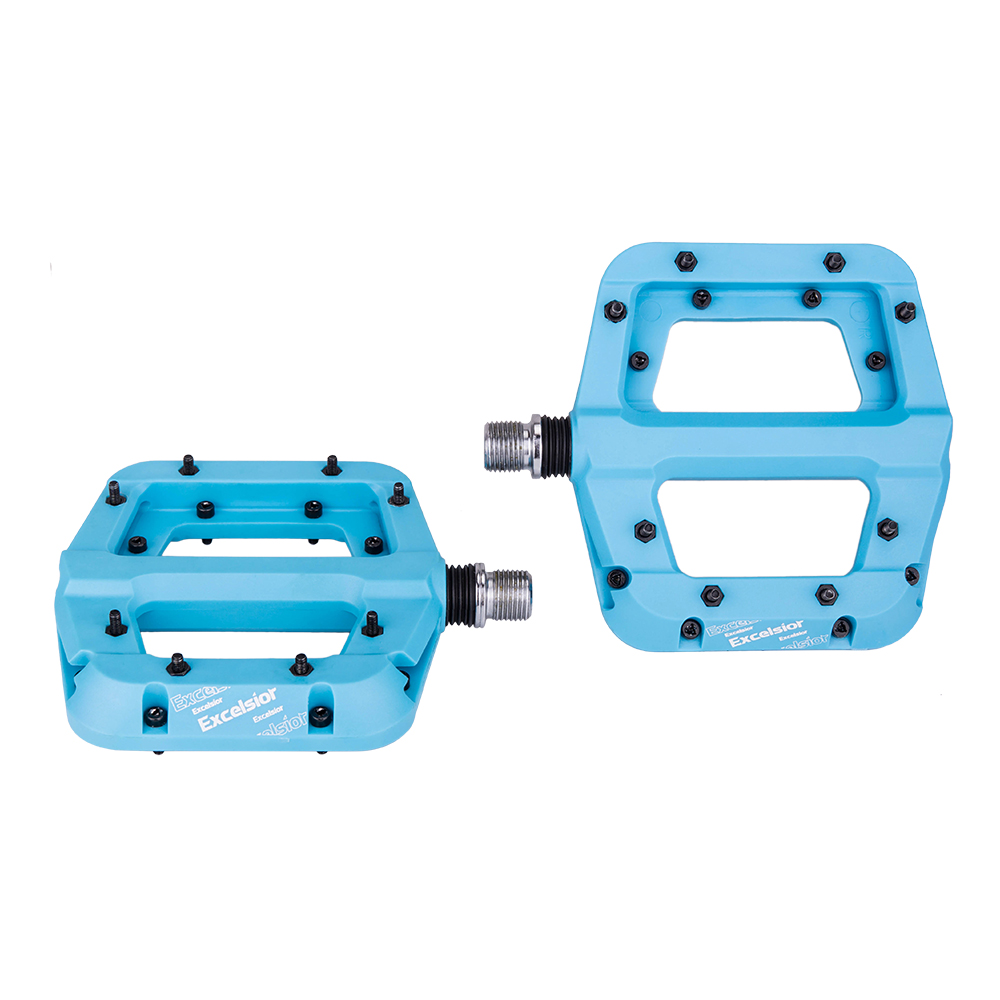 2pcs MTB Bike Pedal Nylon 2 Bearing Composite Mountain Bike Pedals High-Strength Non-Slip Bicycle Pedals Surface