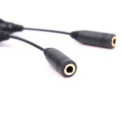 3.5mm Headphone Stereo Audio Y Splitter Cable Cord With Separate Volume Controls