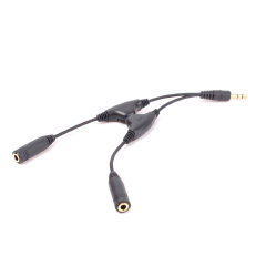 3.5mm Headphone Stereo Audio Y Splitter Cable Cord With Separate Volume Controls
