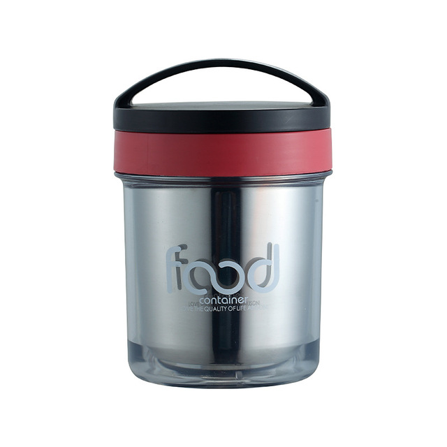 Mini Kid's Lunch Box Stainless Steel Thermal Breakfast Vaccum Soup Cup Portable Food Sealed Storage Boxes Container with Spoon