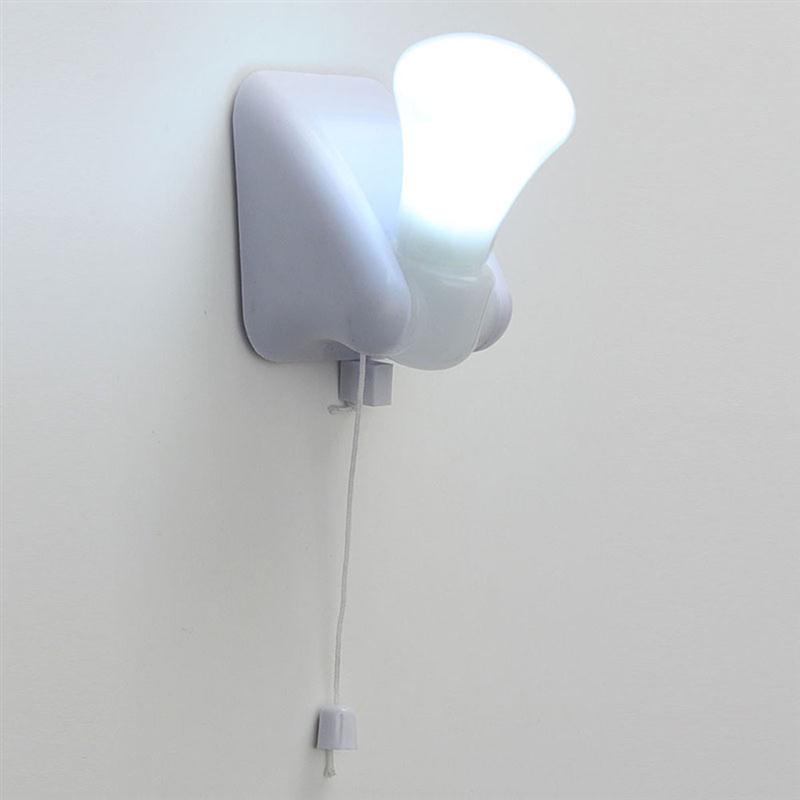 Portable Wire LED Bulb Cabinet Lamp Night Light Battery Operated Self Adhesive Wall Decor Mount Light Children Nightlight