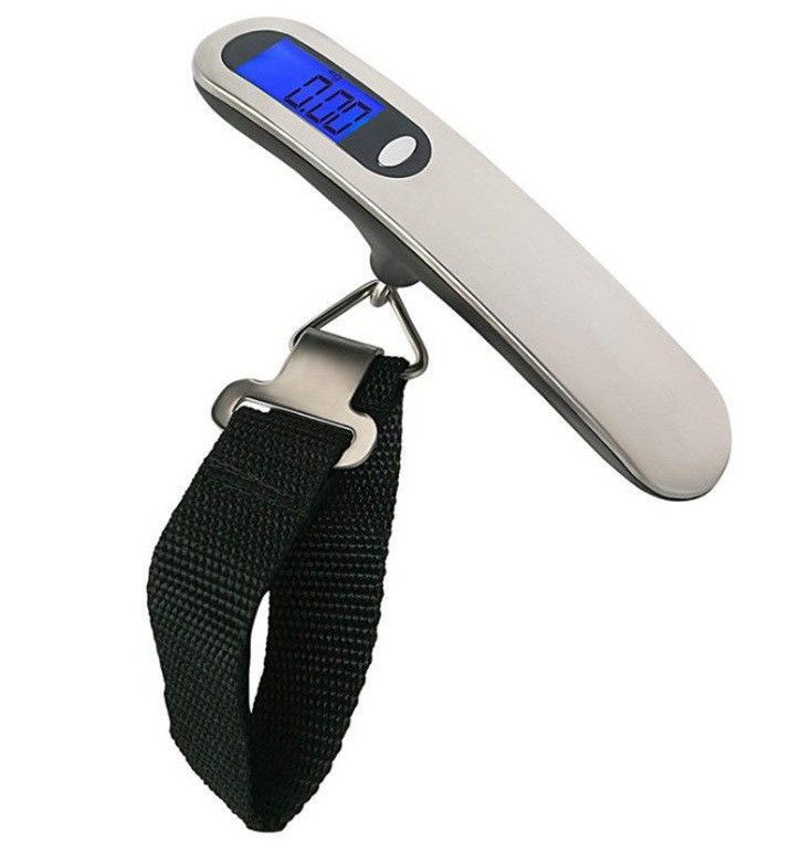 Hand Held Belt Scale 50kg/110lb LCD Digital hanging Scale For Travel Suitcase Luggage Hanging Scales Weighing Balance Electronic