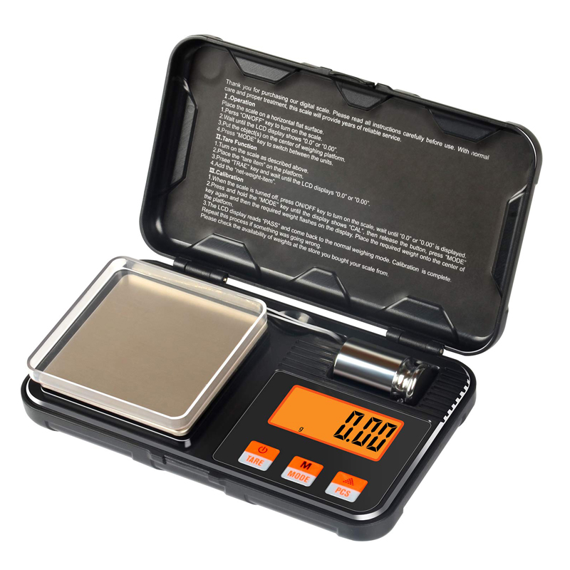 50g 0.001g Electronic Digital Scale 200g 0.01g Mini Scale Precision Professional Pocket Scale Milligram  Calibration Weights