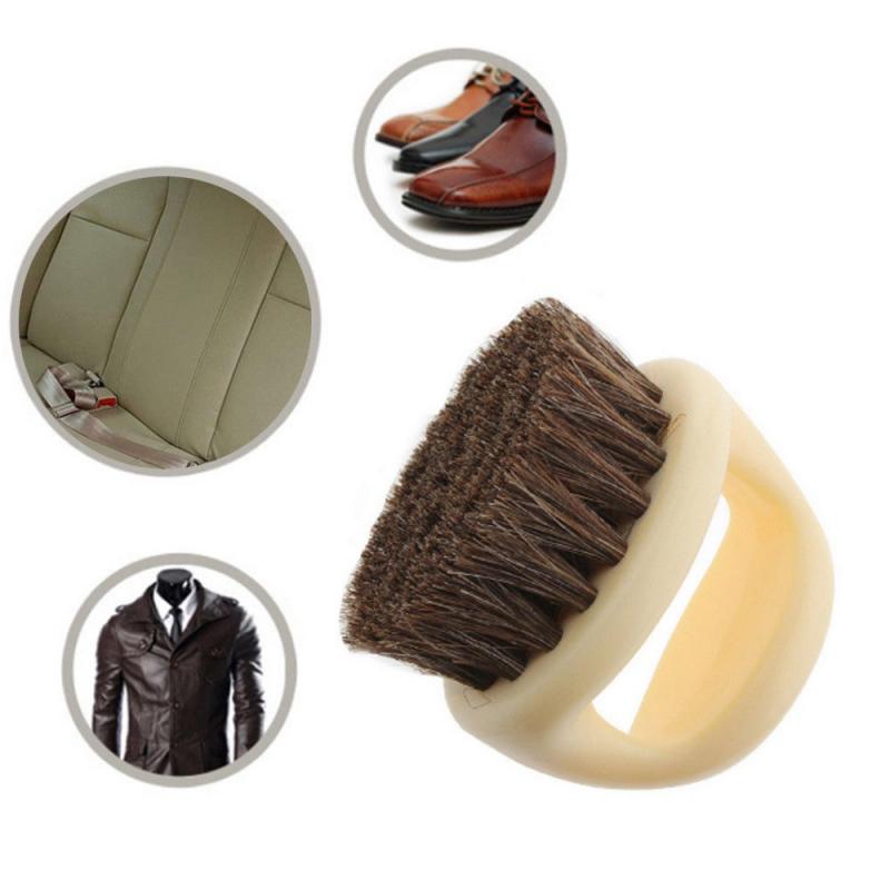 Car Detailing Brush Auto Seat Bristle Brushes Leather Seat Cleaning Tool Car Care Hard Bristle Brush Car Care Maintenance Tool