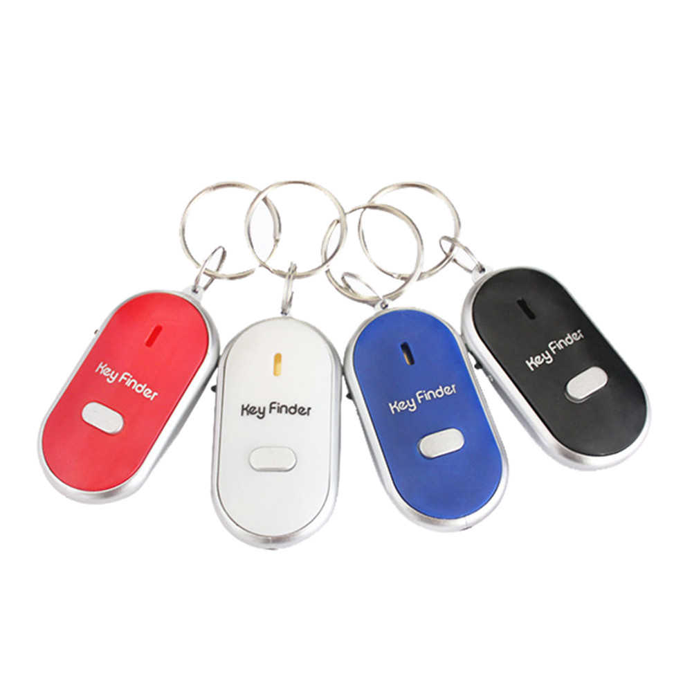 Mini Whistle Anti Lost KeyFinder Alarm Wallet Pet Tracker Smart Flashing Beeping Remote Locator Keychain Tracer Key Finder LED