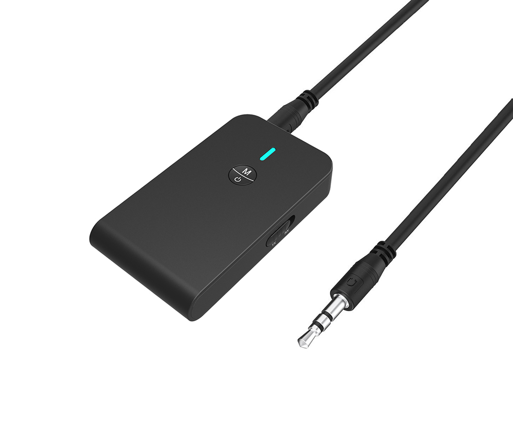 Bluetooth Transmitter Receiver 2 in 1 Wireless Audio Adapter Low Latency 5.0  for Car TV Headphone Speaker 3.5MM Aux