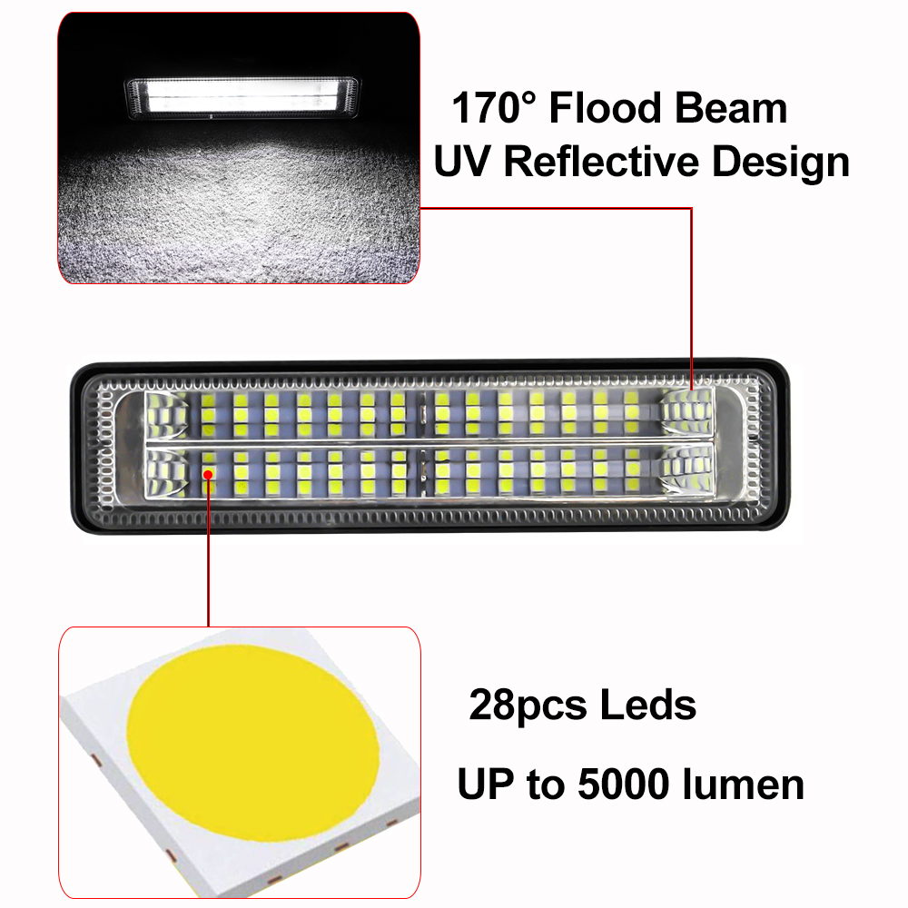 1pc Car Light Assembly Led Fog Lights Off Road 84W Spot Beam Led Light Bar For Trucks ATV SUV DRL LED Spotlight Work Light Bar