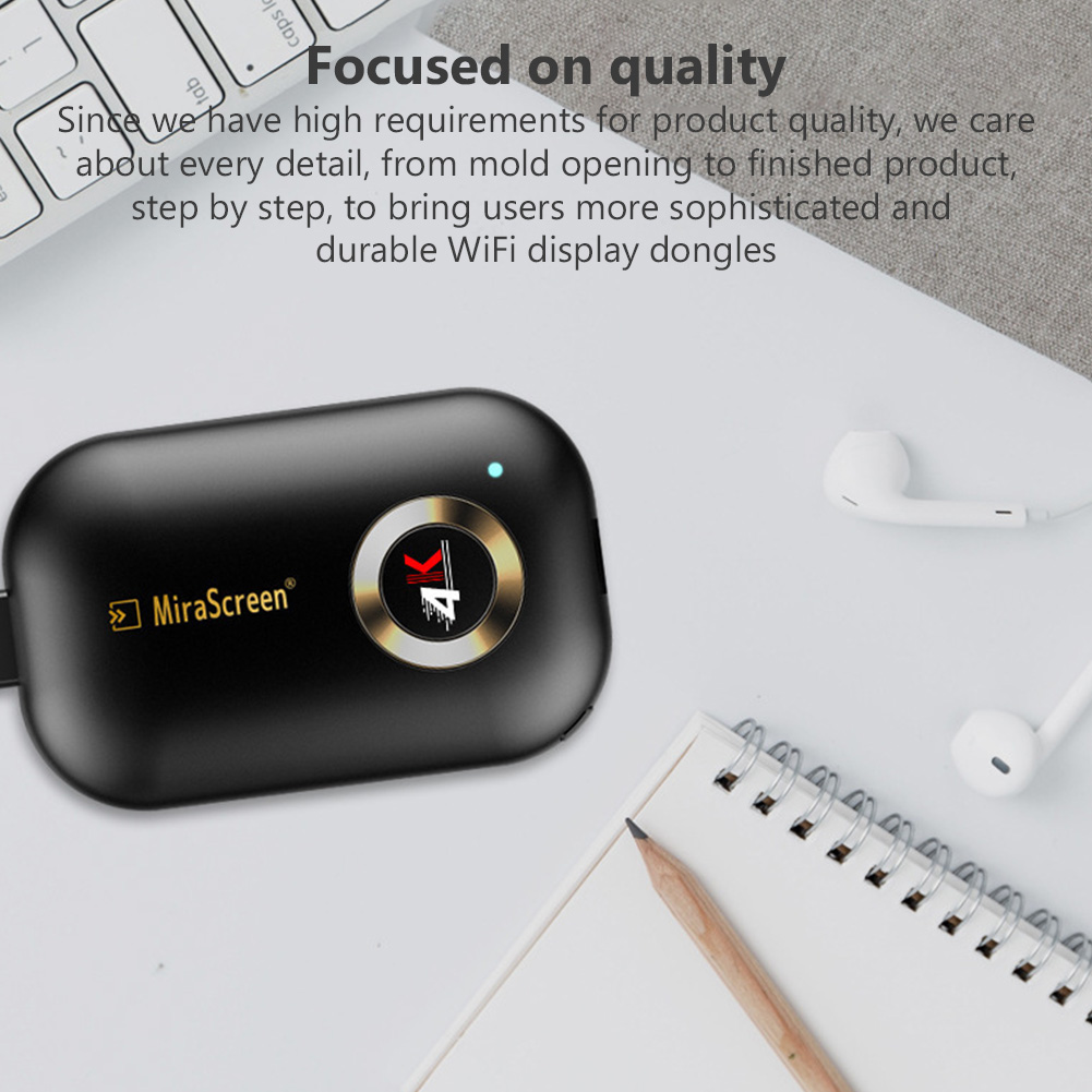 G9 Plus 2.4G/5G 4K Wireless HDMI-compatible H.265 Wifi Display Dongle Mirror Airplay DLNA Receiver for Projector HDTV