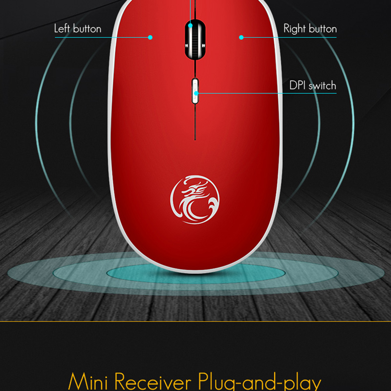 Wireless Mouse Computer Mause Ergonomic 2.4G USB Mouse Silent Optical 1600DPI Wireless Mouse For Computer Laptop Pc Mice