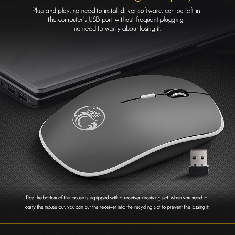 Wireless Mouse Computer Mause Ergonomic 2.4G USB Mouse Silent Optical 1600DPI Wireless Mouse For Computer Laptop Pc Mice