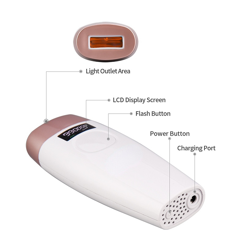 IPL Laser Hair Removal Machine LCD Laser 990000 Flashes Epilators Photoepilator Face Body Hair Remover Device