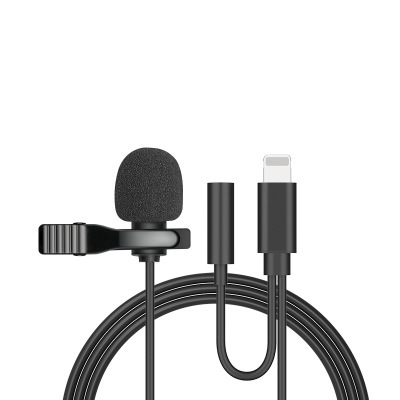 Mini Microphone for iPhone Portable Clip-on Lapel Microphone For iPhone iPad Xiaomi Android Smartphone DSLR