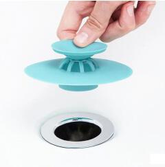 Silicone Shower Drain Stopper Sink Floor Drain Plug Kitchen Laundry Water Stopper Tool Laundry Bathroom Deodorant Tool 1Pcs New