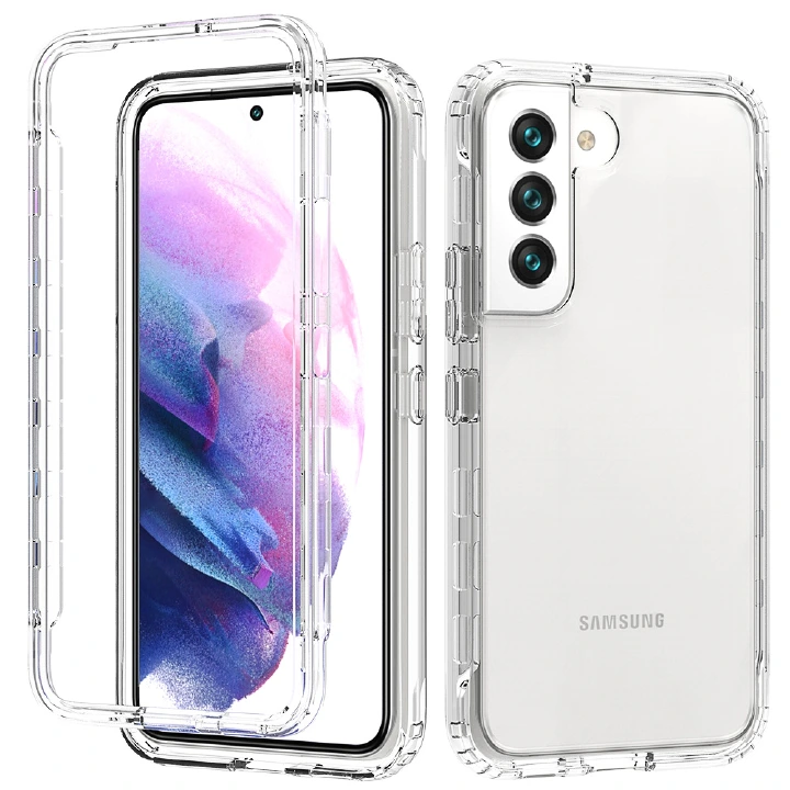 Phone Case for Samsung Galaxy S23 S22 Ultra S21 Plus S20 FE S10 Note 20 Ultra 10 Plus Crystal TPU+PC Bumper Shockproof Protective Case Cover