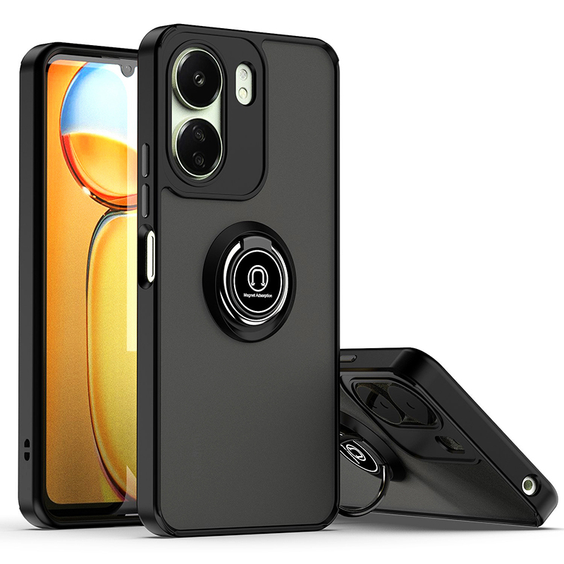 Phone Case for Xiaomi Redmi 13C 12 4G Note 12R Poco C65 Shockproof Bumper Shockproof Armor Hard Back Matte Magnetic Stand Cover
