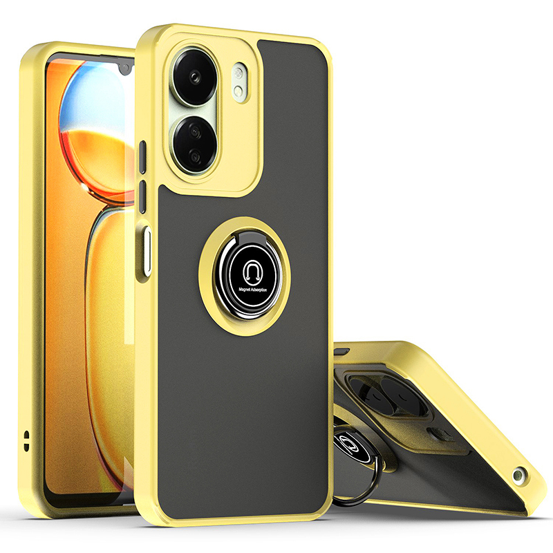 Phone Case for Xiaomi Redmi 13C 12 4G Note 12R Poco C65 Shockproof Bumper Shockproof Armor Hard Back Matte Magnetic Stand Cover