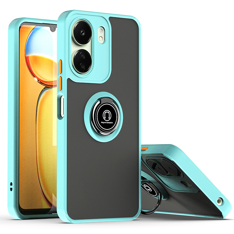Phone Case for Xiaomi Redmi 13C 12 4G Note 12R Poco C65 Shockproof Bumper Shockproof Armor Hard Back Matte Magnetic Stand Cover