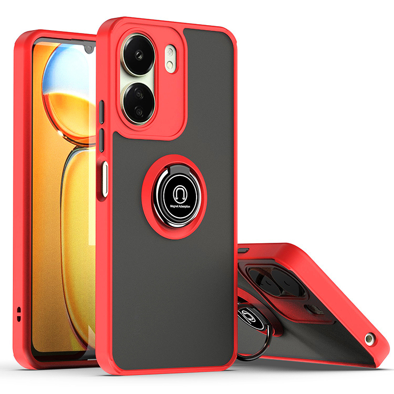 Phone Case for Xiaomi Redmi 13C 12 4G Note 12R Poco C65 Shockproof Bumper Shockproof Armor Hard Back Matte Magnetic Stand Cover