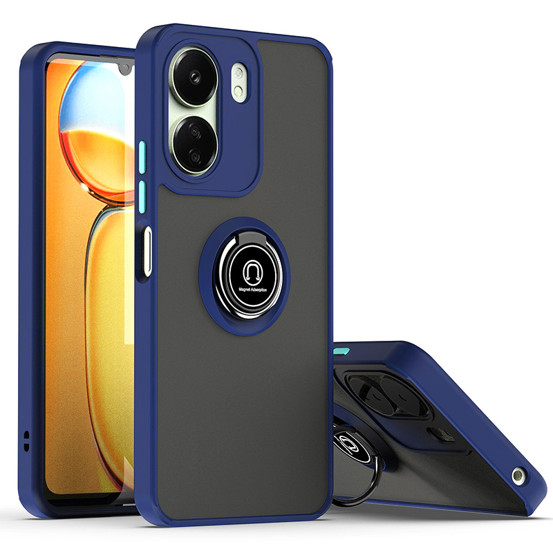 Phone Case for Xiaomi Redmi 13C 12 4G Note 12R Poco C65 Shockproof Bumper Shockproof Armor Hard Back Matte Magnetic Stand Cover