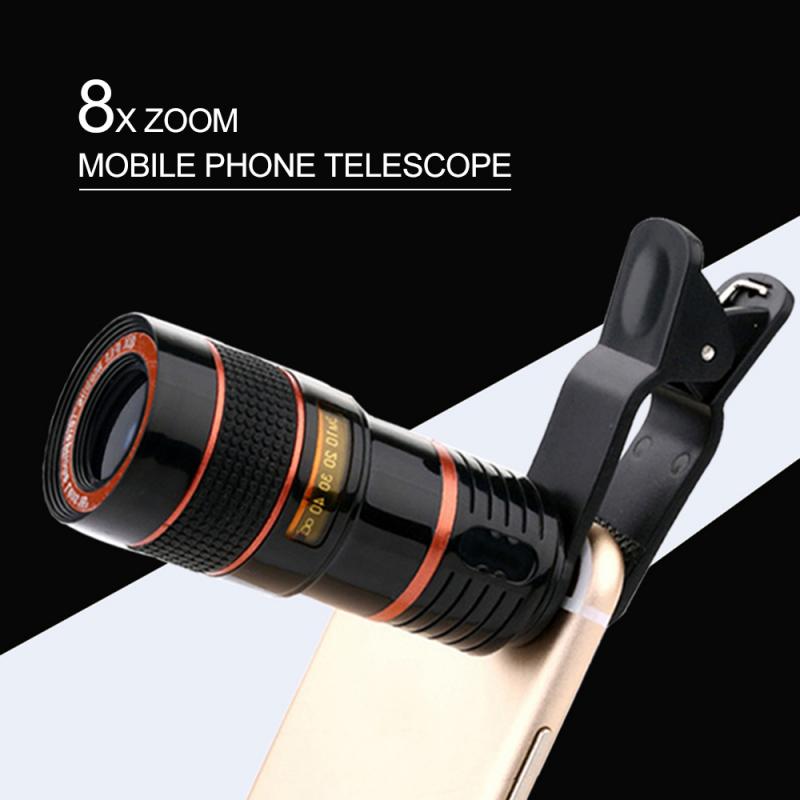 1pcs 20x Zoom Mobile Phone Lens 360 Degrees Wide Angle Len Camera Kits