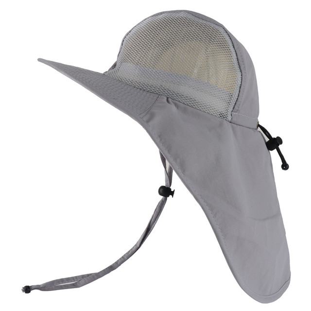 Summer Sun Hat Waterproof Bucket Men Women  Hat with Neck Flap UV Protection Large Wide Brim Fishing Hat Mesh Breathable