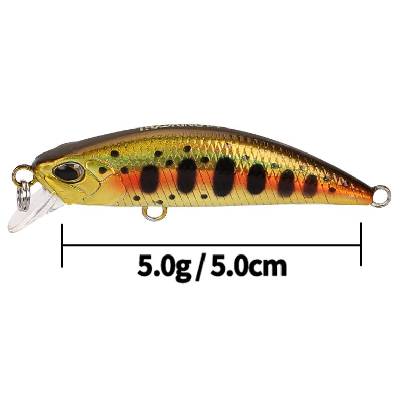 5g/5cm Mini Minnow Lure CrankBait Fishing Gear SwimBait Lure Fish bait Fishing Accessories Lure For Fishing Buzz Bait