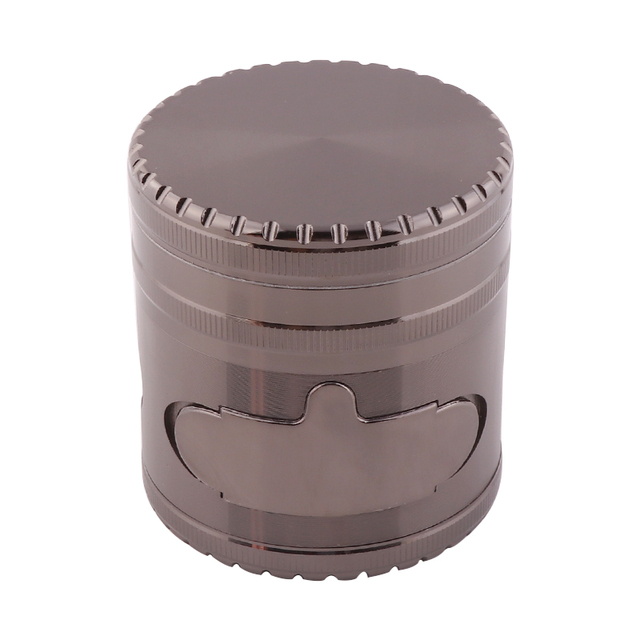 Zinc Alloy Smoke Grinder With Drawer 4layers Shredder with Window Drawer Tobacco Weed  Grinder Herbkitchen supplies