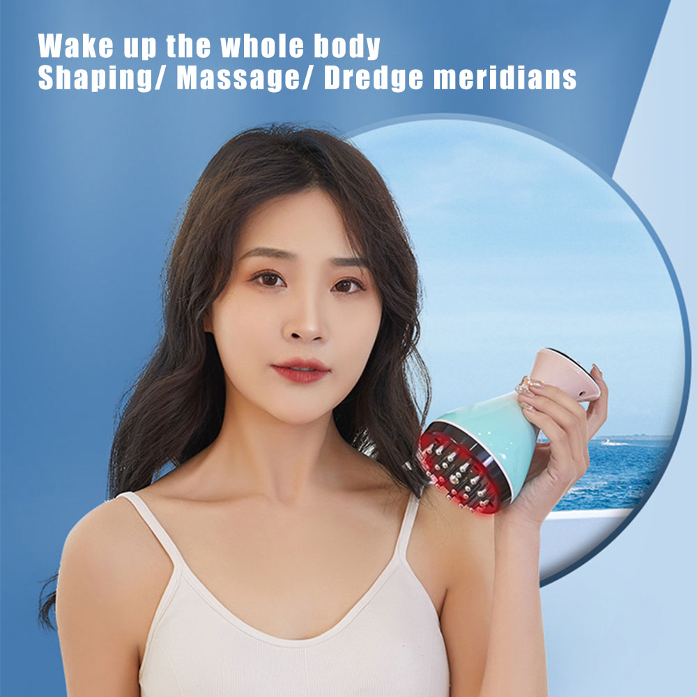Electric Meridian Brush Gua Sha Kneading Abdomen Vibrating Muscle Collateral massager view 2