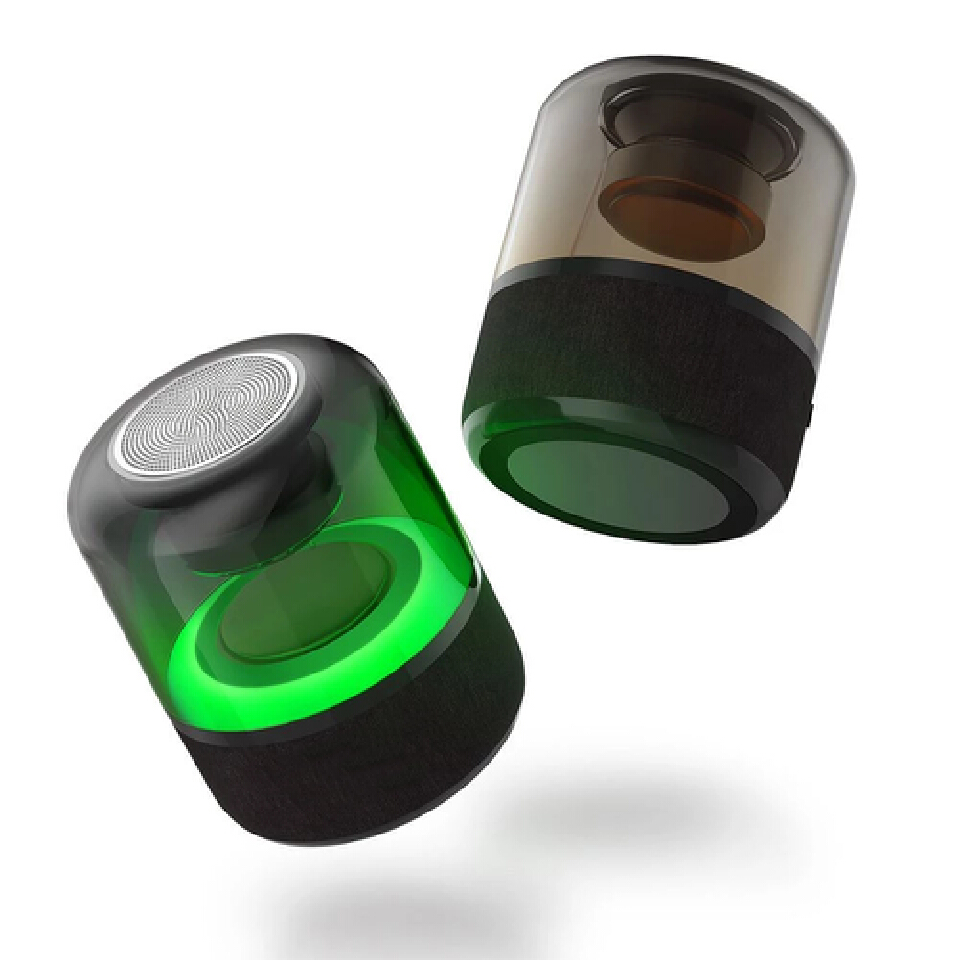 Portable Wireless Bluetooth Speaker Column Subwoofer Loudspeaker LED Light BT5.0 Stereo Surround Sound Box