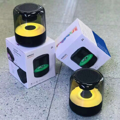 Portable Wireless Bluetooth Speaker Column Subwoofer Loudspeaker LED Light BT5.0 Stereo Surround Sound Box
