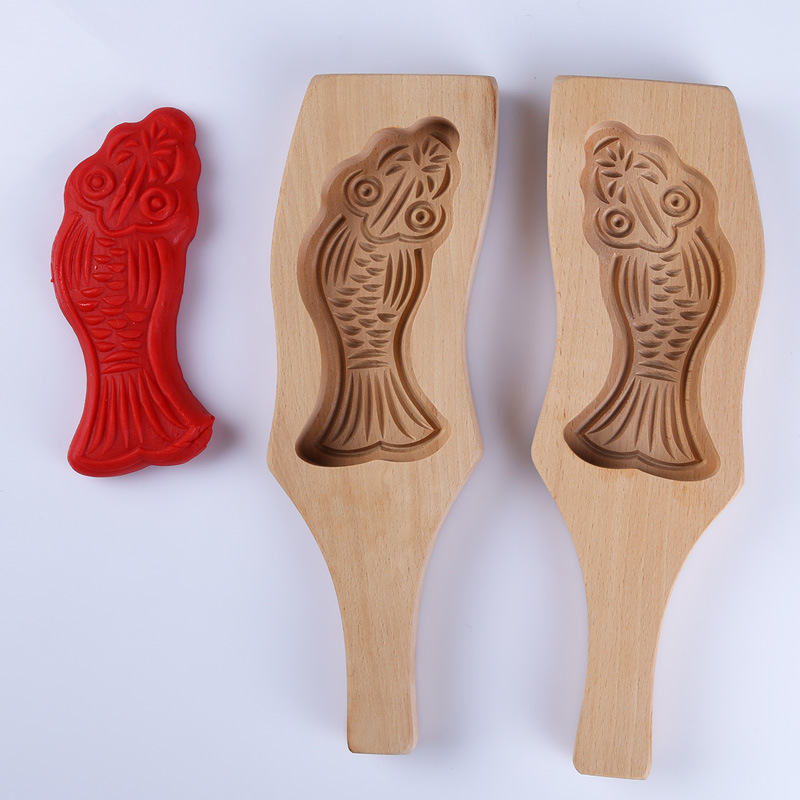 Wood Mooncake Baking Mold Cookies Mold 3D Flower Fondant Mooncake Tools Mooncake Decorating Kitchen Accessories