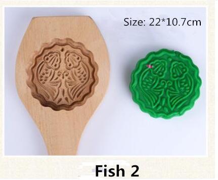 Wood Mooncake Baking Mold Cookies Mold 3D Flower Fondant Mooncake Tools Mooncake Decorating Kitchen Accessories