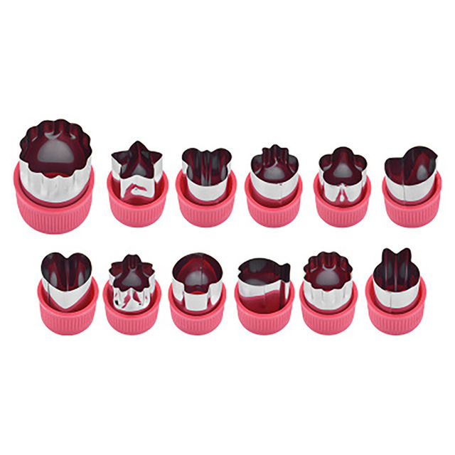 Stainless Steel Cookie Cutters Sandwiches Fruit Cutter Shapes Vegetable Fondant Cake Mould Kitchen Accessories