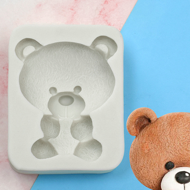 Silicone Mold 3D Bear Cake Kitchen Accessories Baking Decorating Tools For DIY Pastry Chocolate Candy Dessert Fondant Moulds