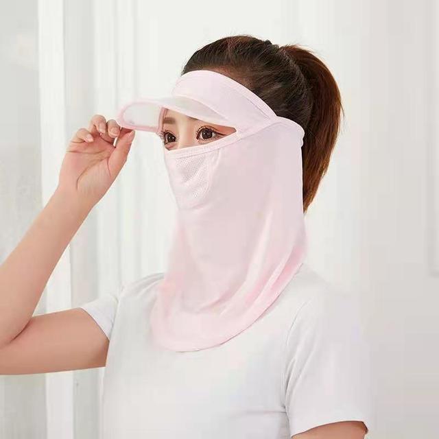 Outdoor UV Protection Cover Sun Hat Face Cover Neck Flap Cap Wide Brim Summer Sunscreen Mask Breathable Sportswear Accessories