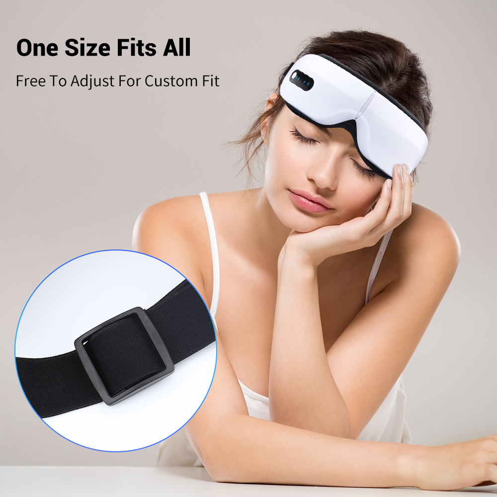 Smart USB Rechargeable Electric Eye Massager Air Pressure Hot Compress Vibration Massage view 2