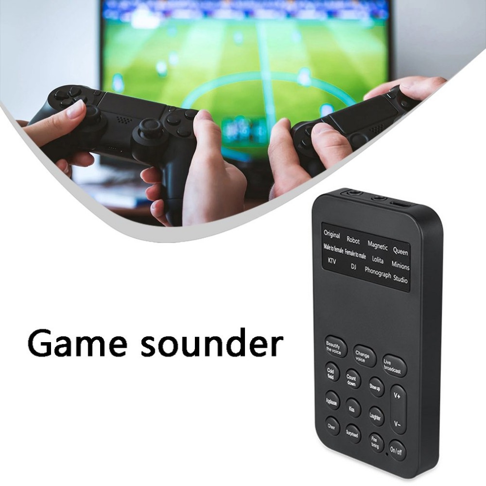 Hot selling professional mini voice changer universal sound card for mobile computer recording games