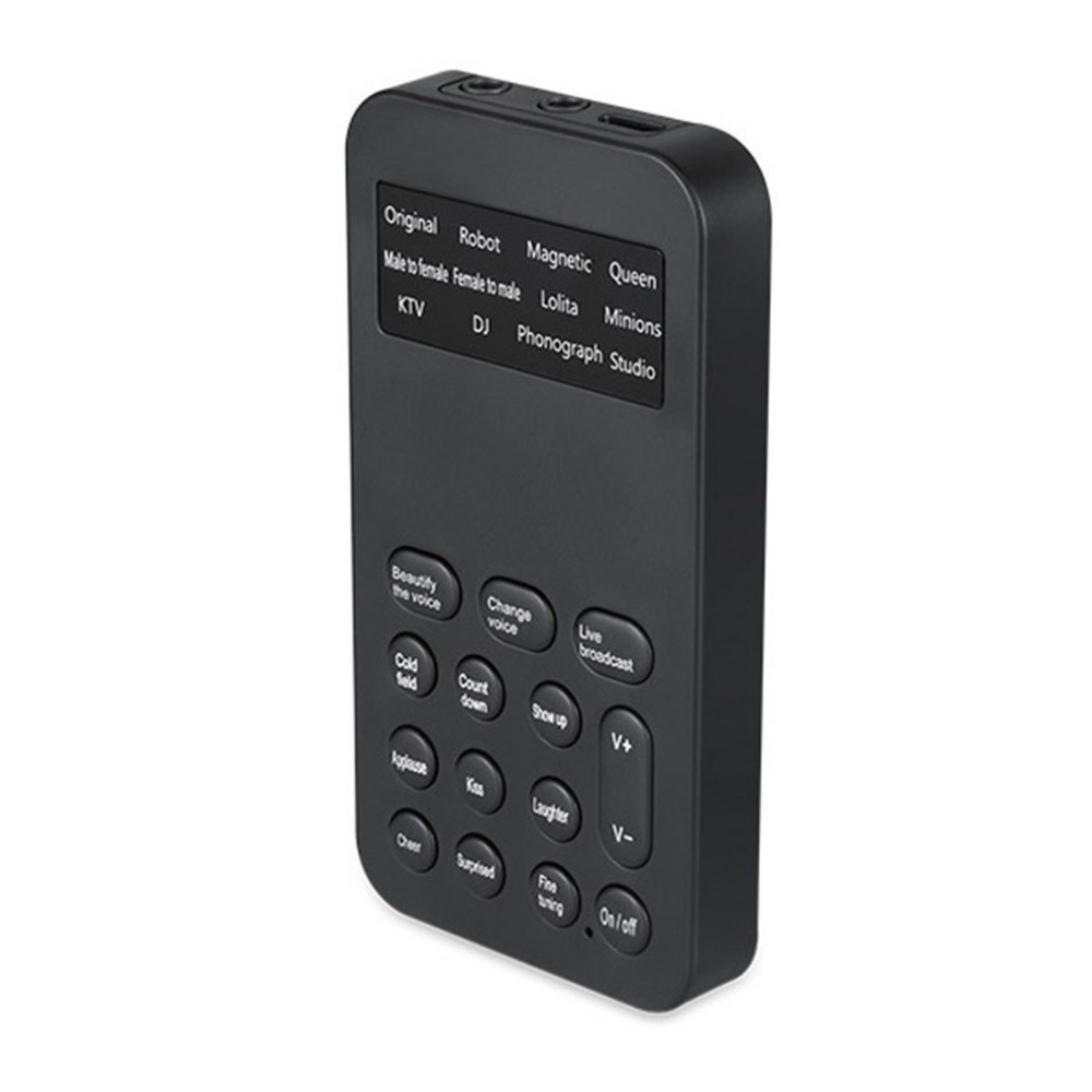 Hot selling professional mini voice changer universal sound card for mobile computer recording games