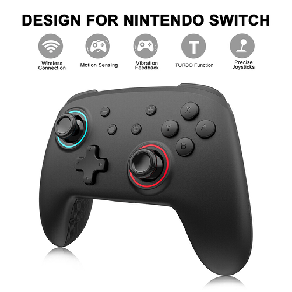 Wireless BluetoothJoystick Controller For Nintendo Switch Pro Gamepad RGB LED Light Turbo Joystick For Nintendo Switch OLED/Lite