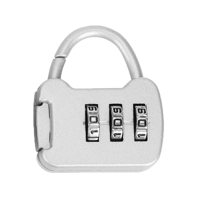 Portable 3 Digit Code Combination Password Lock Mini Luggage Case Lock Backpack Padlock for Travel Backpack Lock