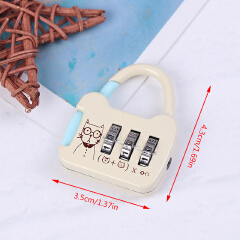 3 Digit Dial Rotate Combination Code Number Lock Padlock For Luggage Zipper Bag Backpack Handbag Suitcase Drawer Durable Locks